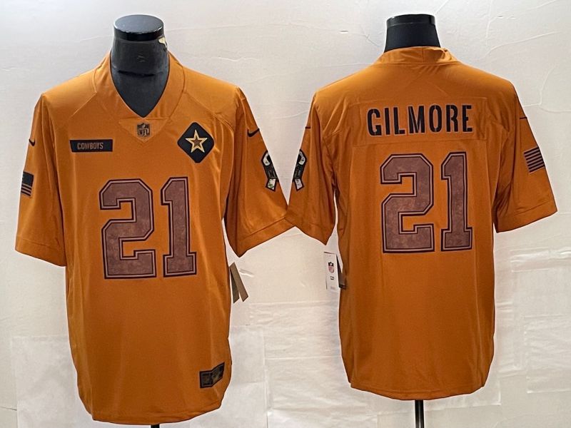 Men Dallas Cowboys #21 Gilmore brown Nike 2023 Salute To Service Limited NFL Jersey->dallas cowboys->NFL Jersey